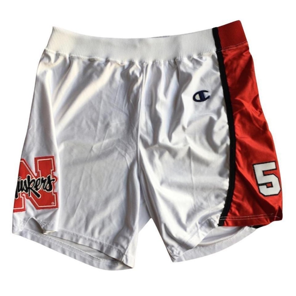 Vintage‎ NEBRASKA CORNHUSKERS Team-Issued College Basketball Shorts